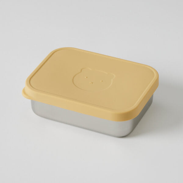NORDIC KIDS - RUNE BENTO BOX WITH SILICONE LID: LEMON 