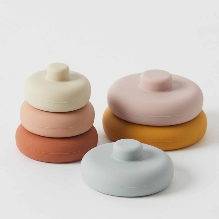 NORDIC KIDS - CHARLI SILICONE ROUND STACKER