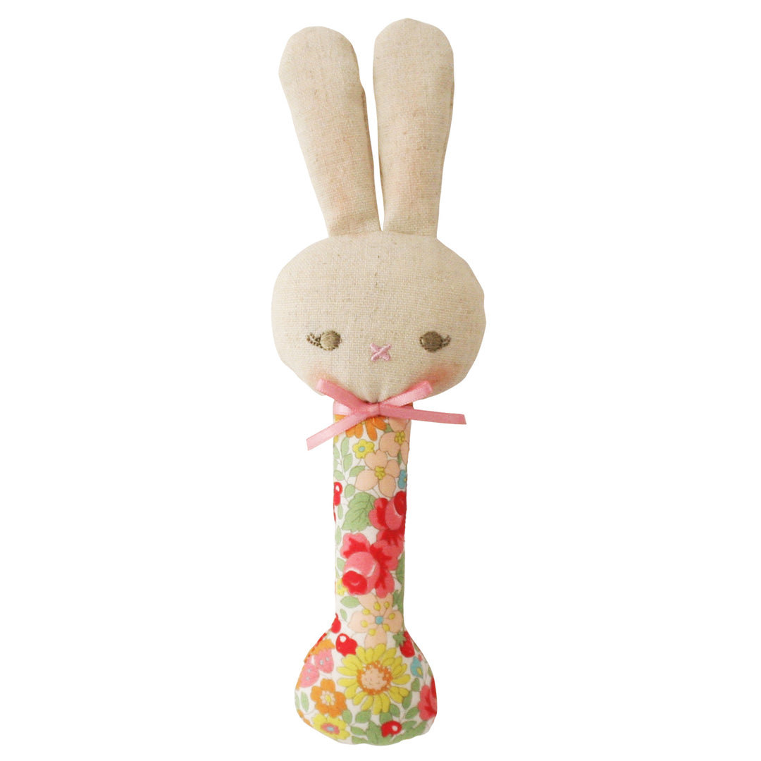 ALIMROSE - STICK RATTLE BABY BUNNY: SPRING BLOSSOM 