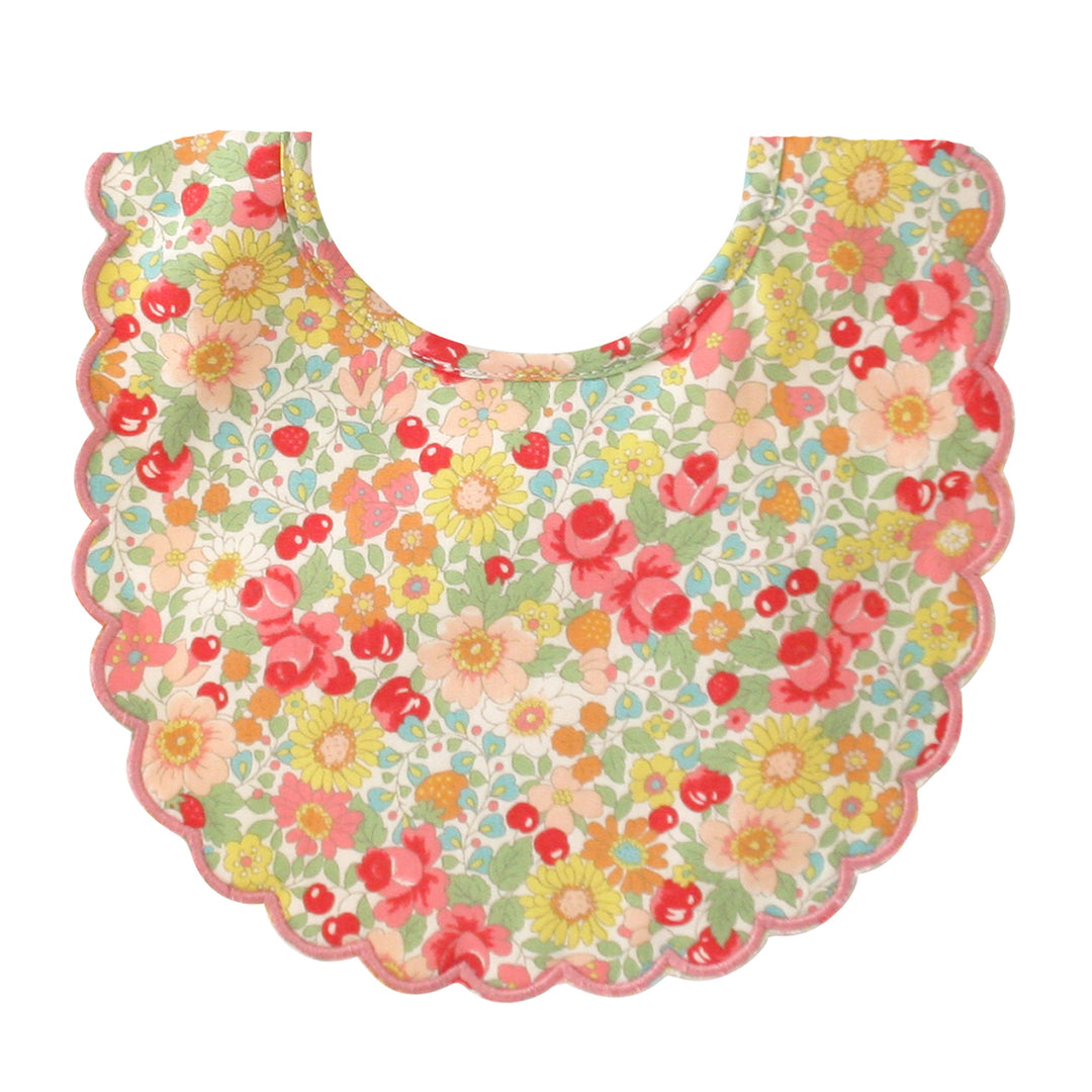 ALIMROSE - SCALLOP BIB: SPRING BLOSSOM 