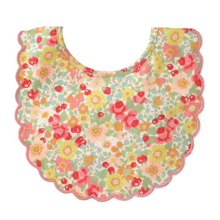 ALIMROSE - SCALLOP BIB: SPRING BLOSSOM 
