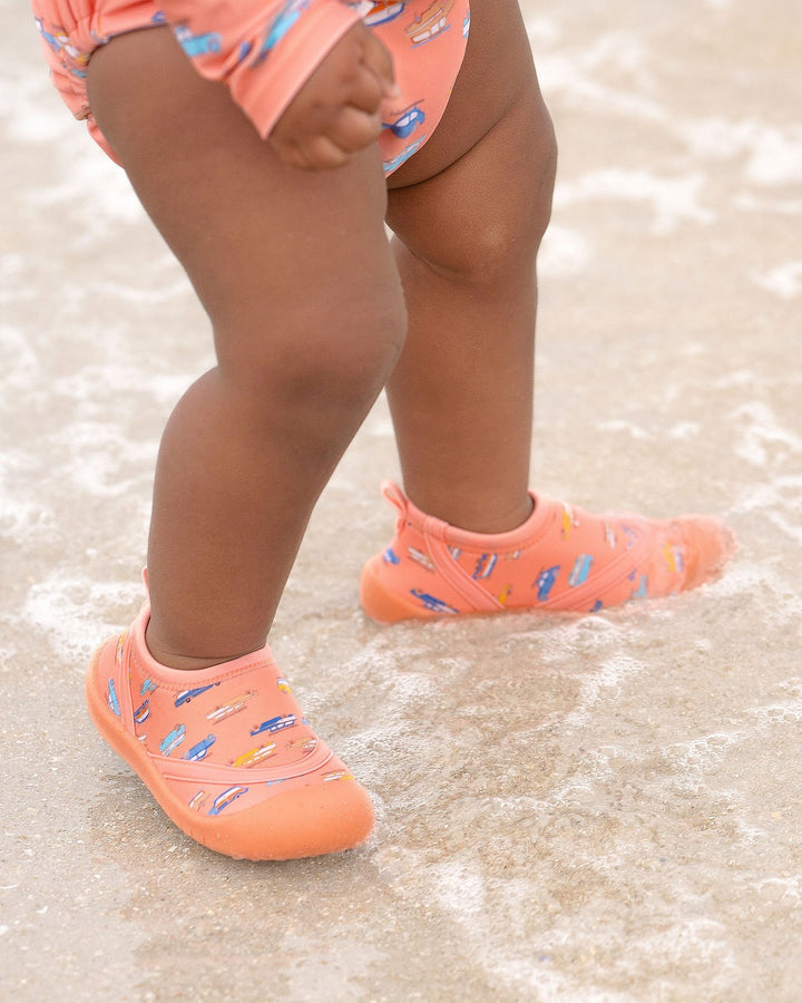 TOSHI - SWIM BABY REEF BOOTIES: SURFS UP [sz:12-18 MTHS]