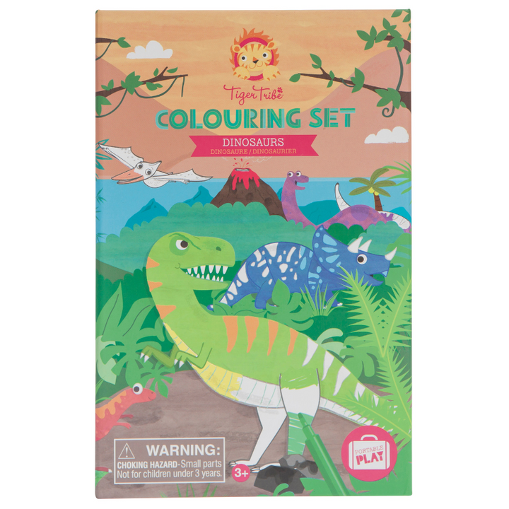 TIGER TRIBE - COLOURING SET: DINOSAUR 