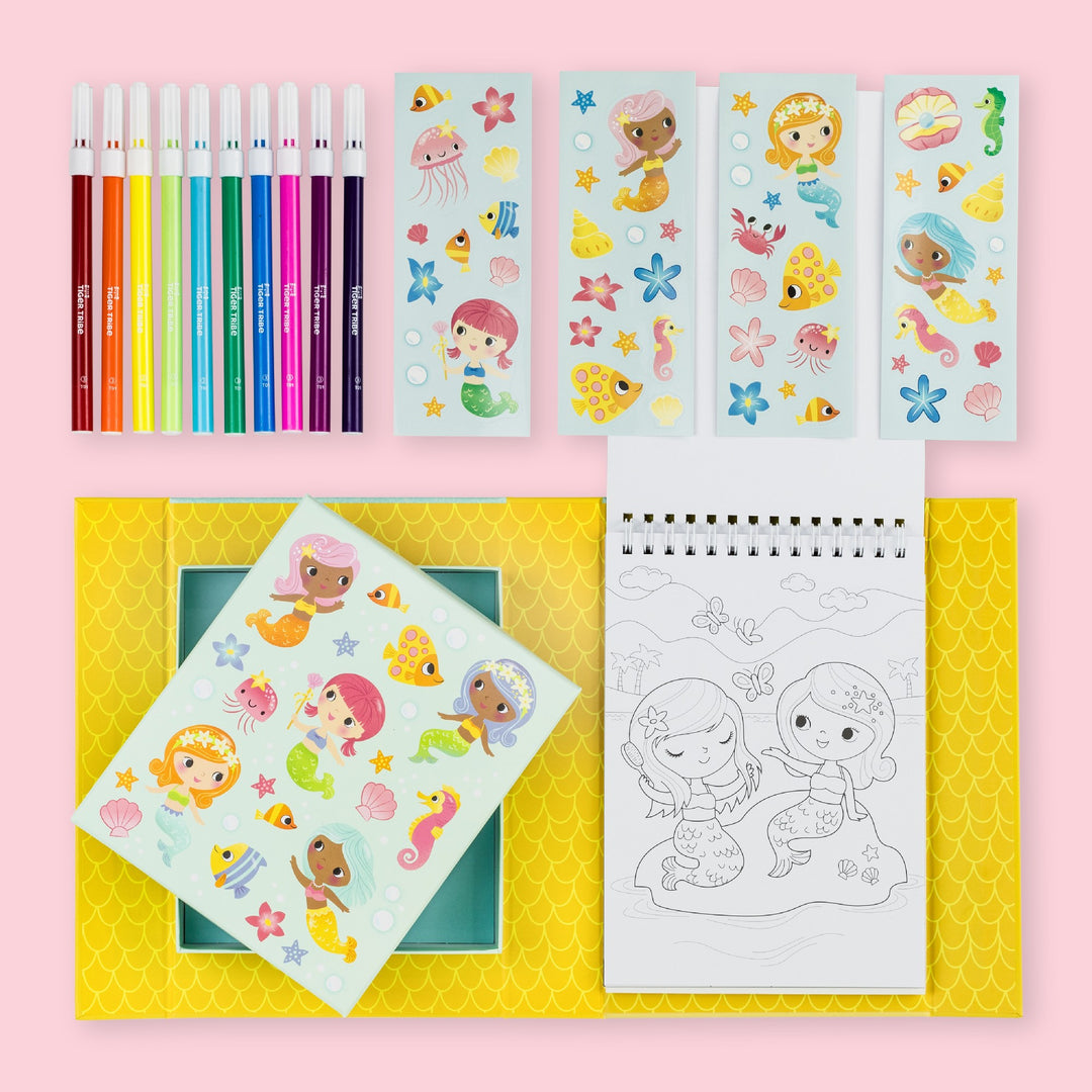 TIGER TRIBE - COLOURING SET: MERMAIDS