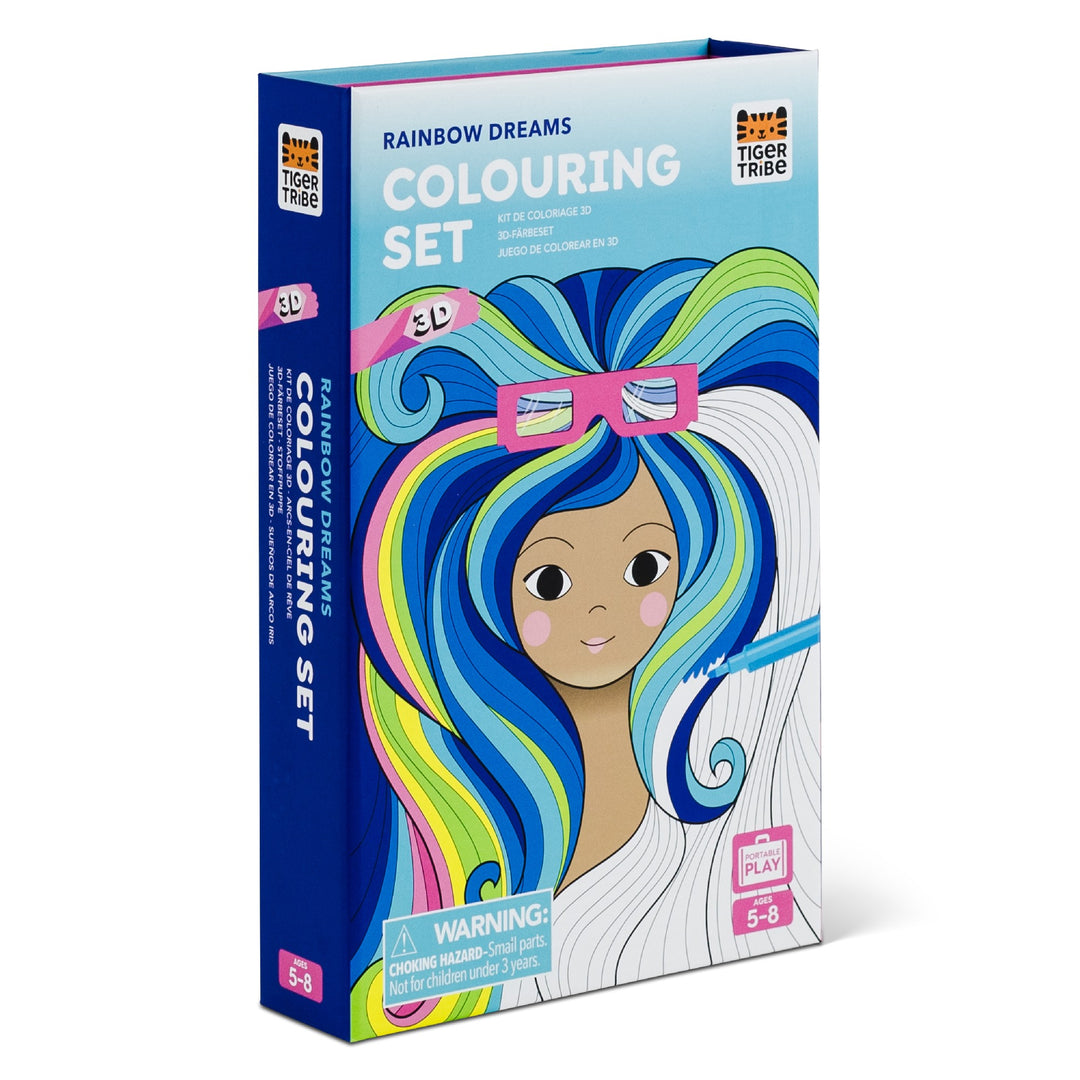 TIGER TRIBE - COLOURING SET: 3D RAINBOW DREAMS 