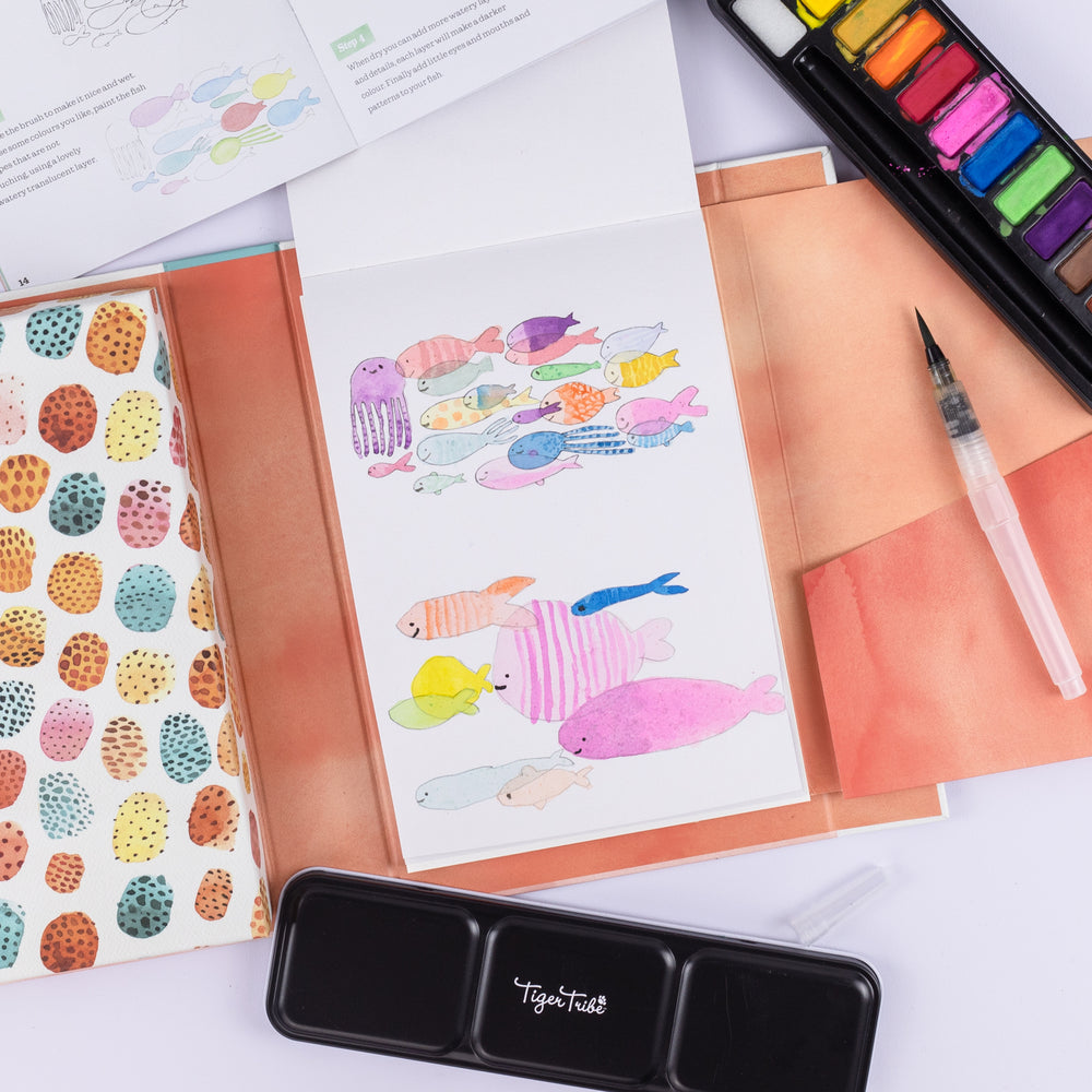 TIGER TRIBE - PAINTING: HOW TO PAINT WATERCOLOUR ANIMALS 