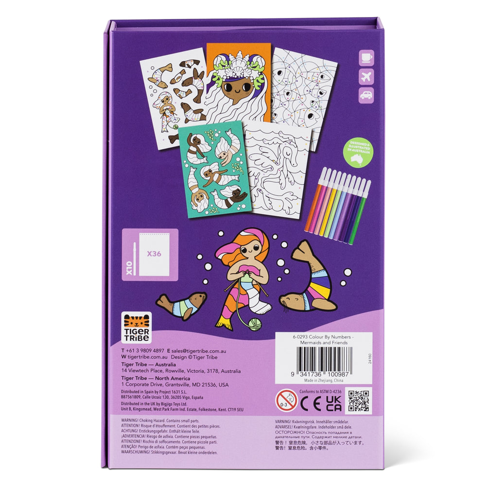 TIGER TRIBE - COLOUR BY NUMBERS: MERMAIDS & FRIENDS