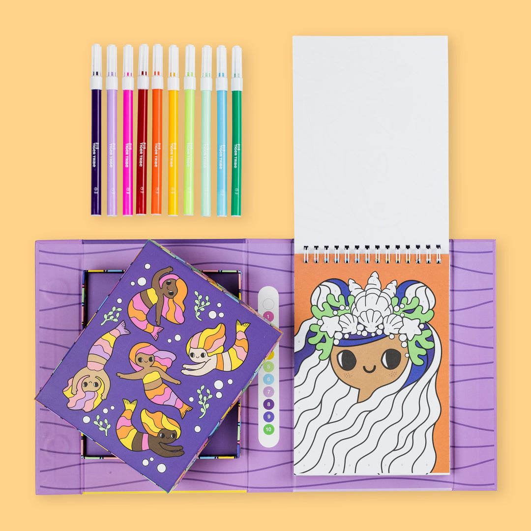 TIGER TRIBE - COLOUR BY NUMBERS: MERMAIDS & FRIENDS
