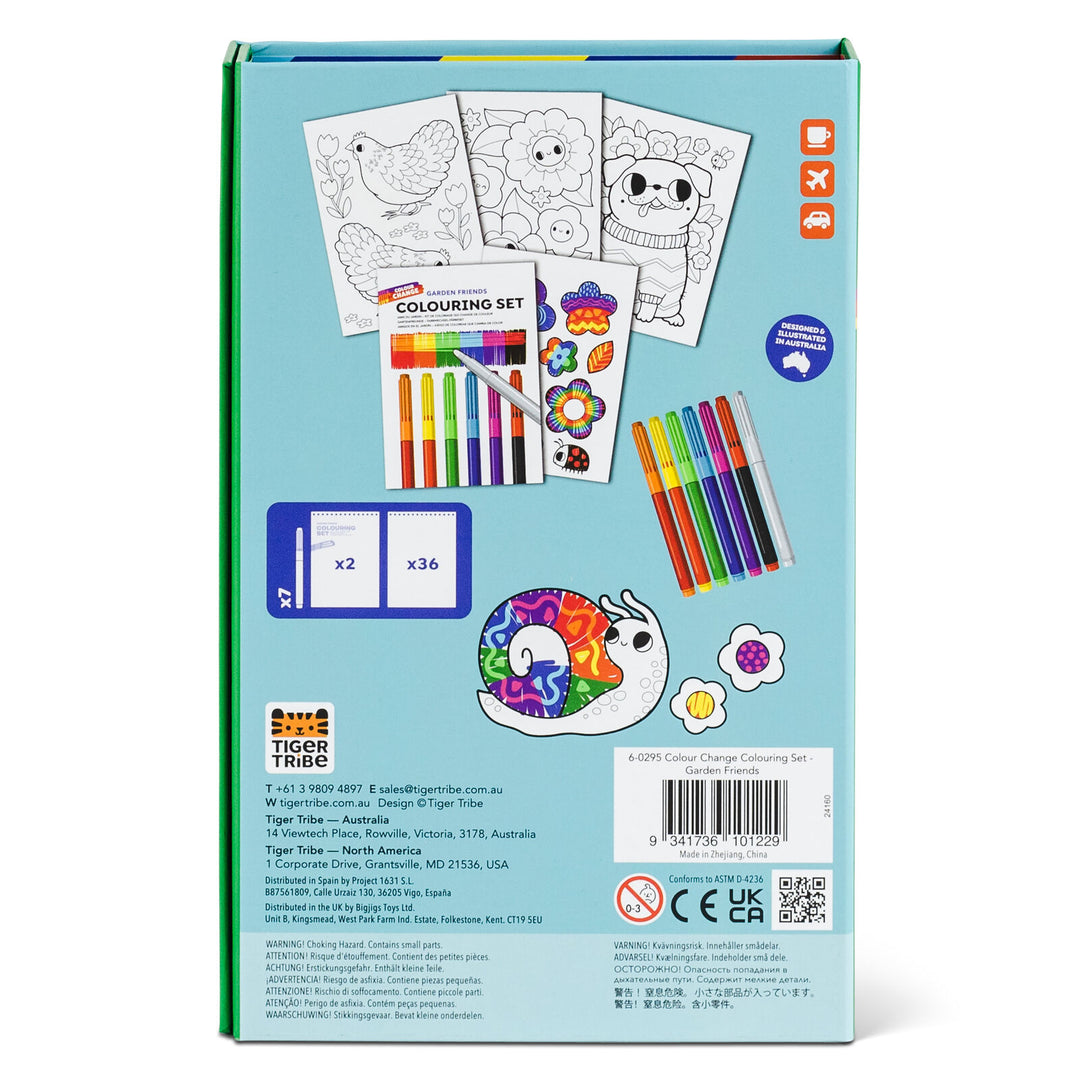 TIGER TRIBE - COLOURING SET: COLOUR CHANGE GARDEN FRIENDS
