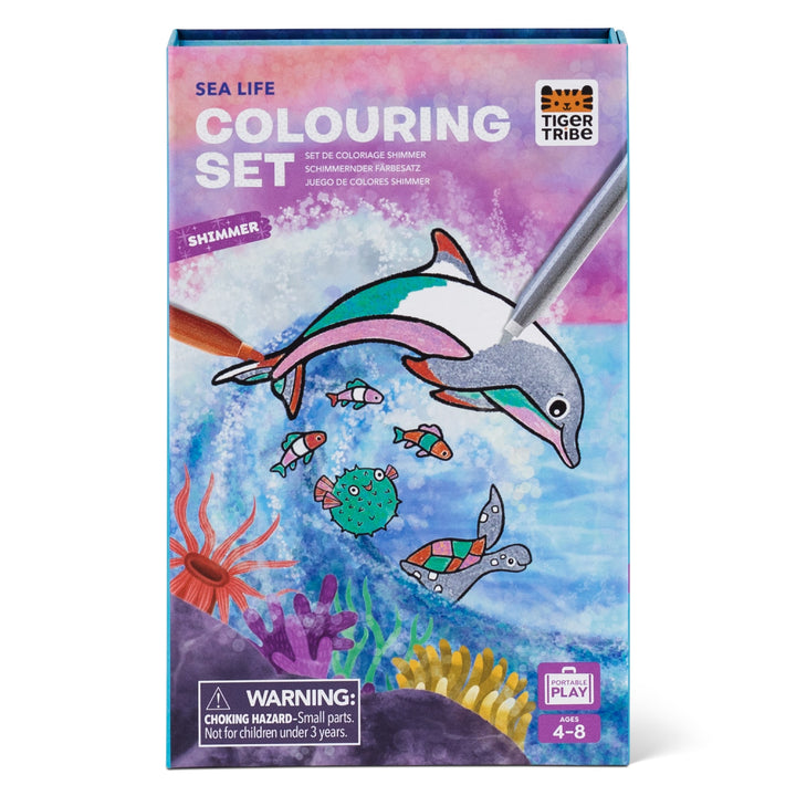 TIGER TRIBE - COLOURING SET: SHIMMER SEALIFE