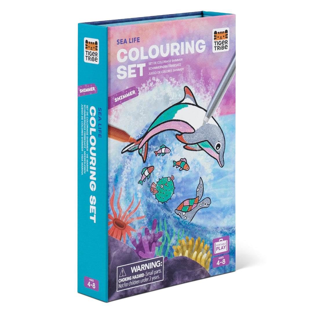 TIGER TRIBE - COLOURING SET: SHIMMER SEALIFE