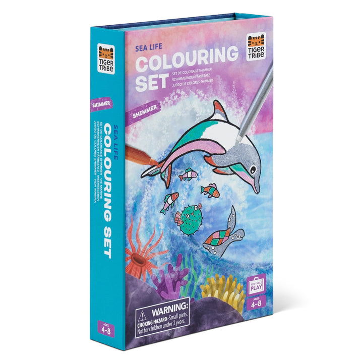 TIGER TRIBE - COLOURING SET: SHIMMER SEALIFE