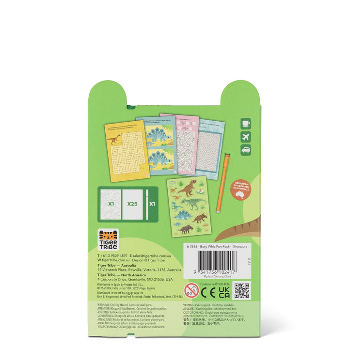 TIGER TRIBE - BUSY WHIZ FUN PACK: DINOSAURS 