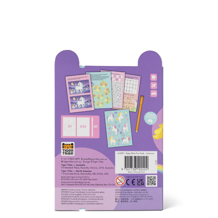 TIGER TRIBE - BUSY WHIZ FUN PACK: UNICORNS 
