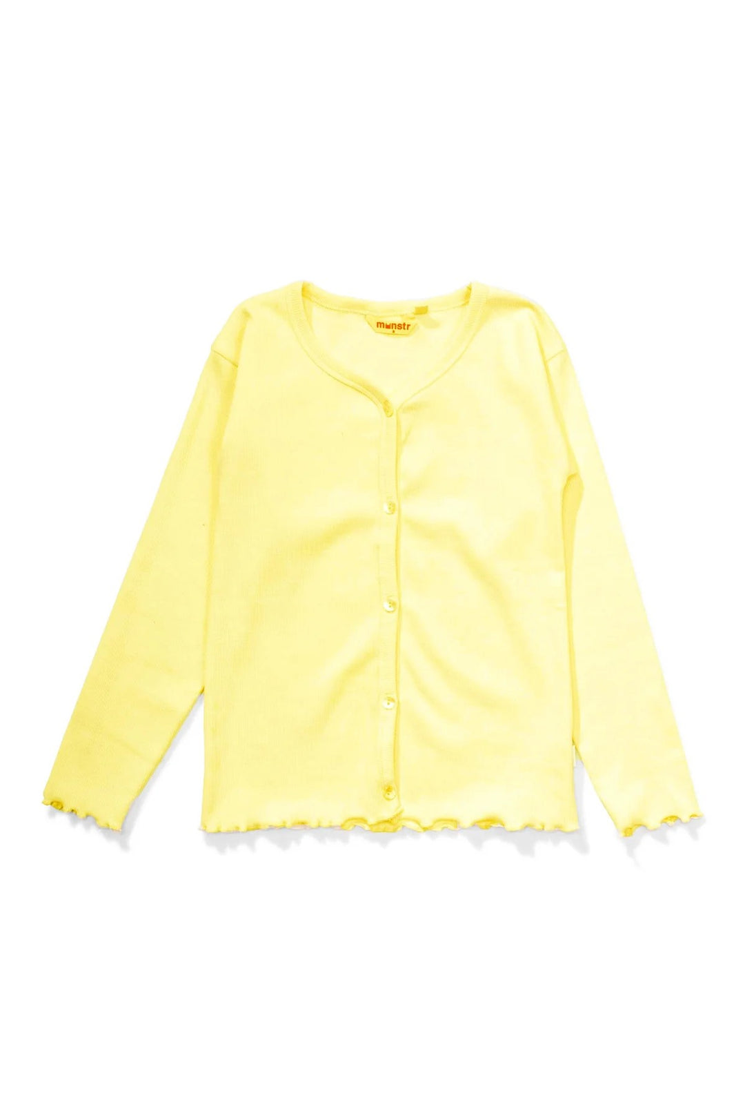 MUNSTER KIDS - MISSIE DANCE RIB LONG SLEEVE TEE: LEMON [sz:4 YRS]