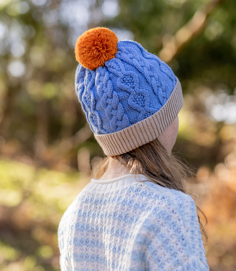 ACORN KIDS - AUGUST BEANIE: LIGHT BLUE [sz:S (6-18 MTHS)]