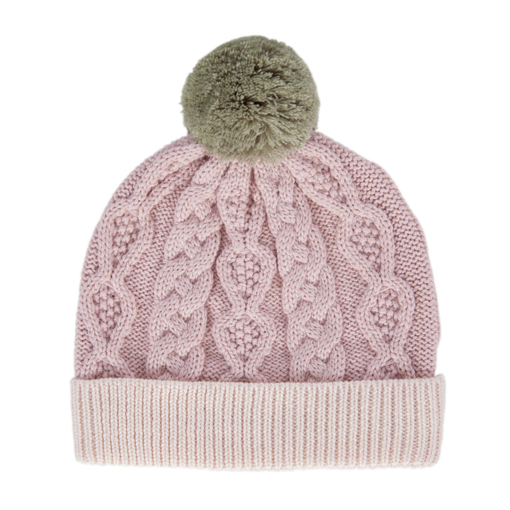 ACORN KIDS - AUGUST BEANIE: DUSTY PINK [sz:S (6-18 MTHS)] 