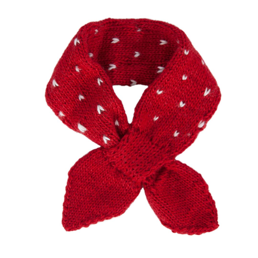 ACORN KIDS - STRAWBERRY CROSSOVER SCARF: RED 