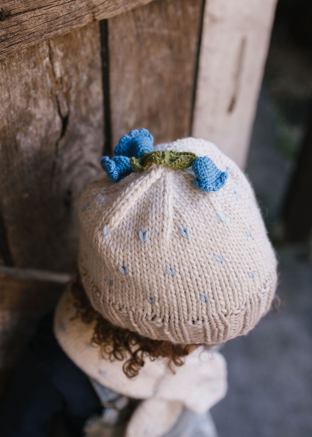 ACORN KIDS - BLUEBELL BEANIE: CREAM [sz:XXS (0-3 MTHS)]