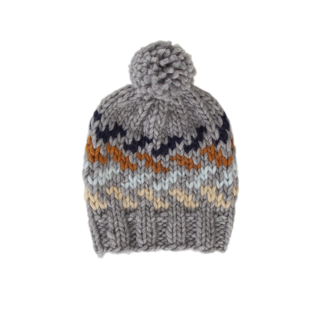 ACORN KIDS - STEVIE BEANIE: GREY AND MULTI GREY [sz:XL (5 YRS-BIG KID)]
