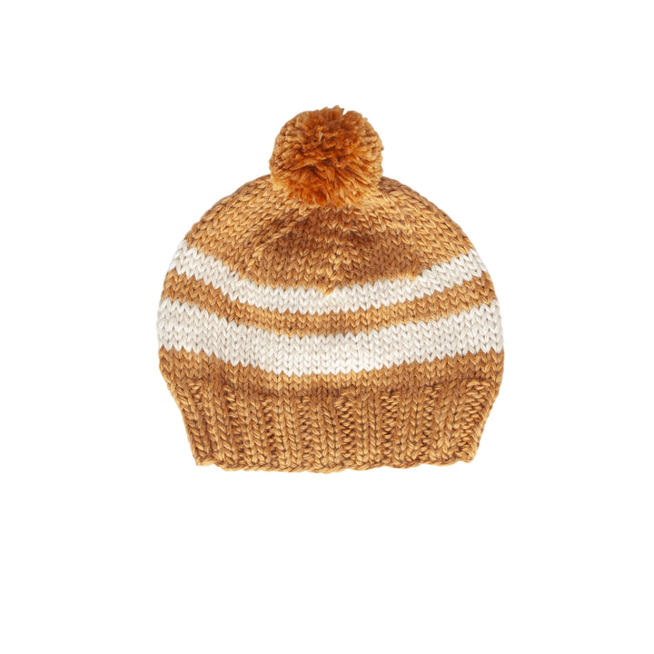 ACORN KIDS - RETRO BEANIE: CARAMEL [sz:L (3-5 YRS)]
