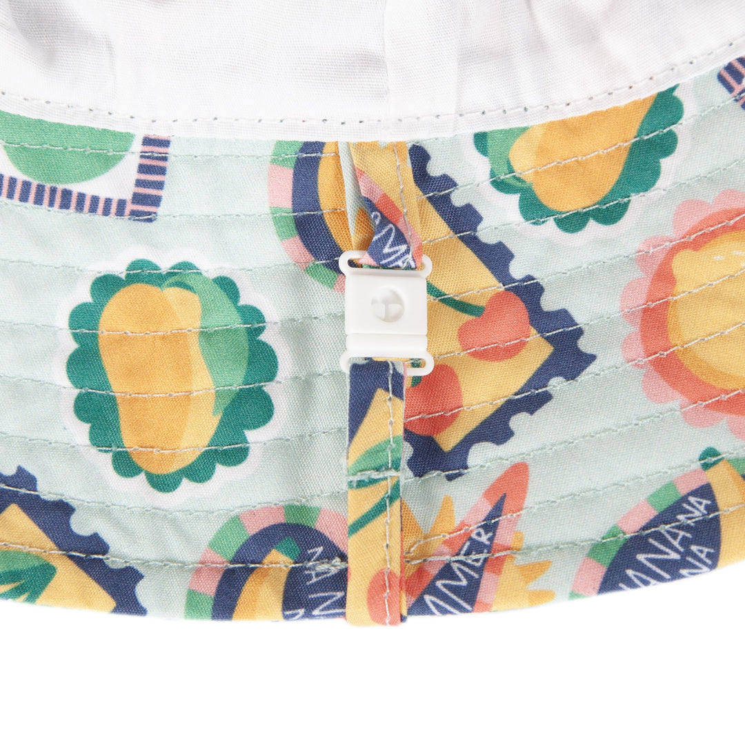 ACORN KIDS - WIDE BRIM BUCKET SUNHAT: ROAD TRIP [sz:S - 50CM/9-18 MTHS]