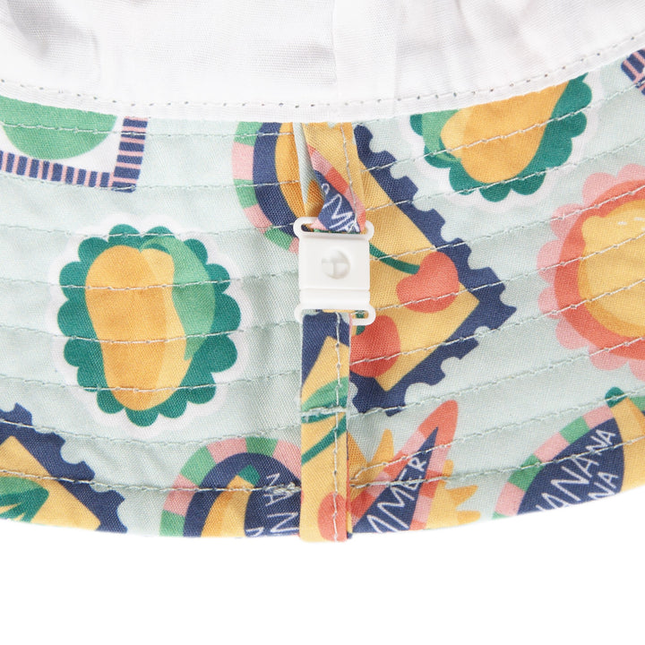 ACORN KIDS - WIDE BRIM BUCKET SUNHAT: ROAD TRIP [sz:S - 50CM/9-18 MTHS]