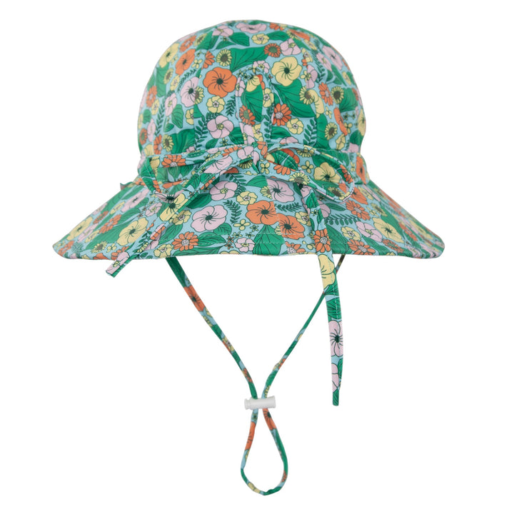 ACORN KIDS - WIDE BRIM SWIM HAT: EDEN [sz:S - 50CM/9-18 MTHS]