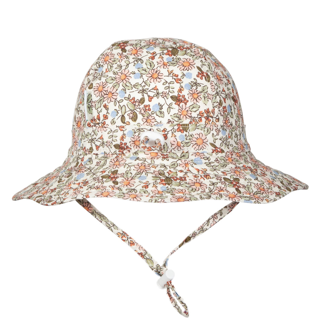 ACORN KIDS - INFANT WIDE BRIM SUNHAT: SUMMER FIELDS [sz:XS - 46CM/0-9 MTHS]