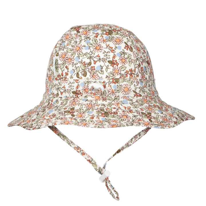 ACORN KIDS - INFANT WIDE BRIM SUNHAT: SUMMER FIELDS [sz:XS - 46CM/0-9 MTHS]