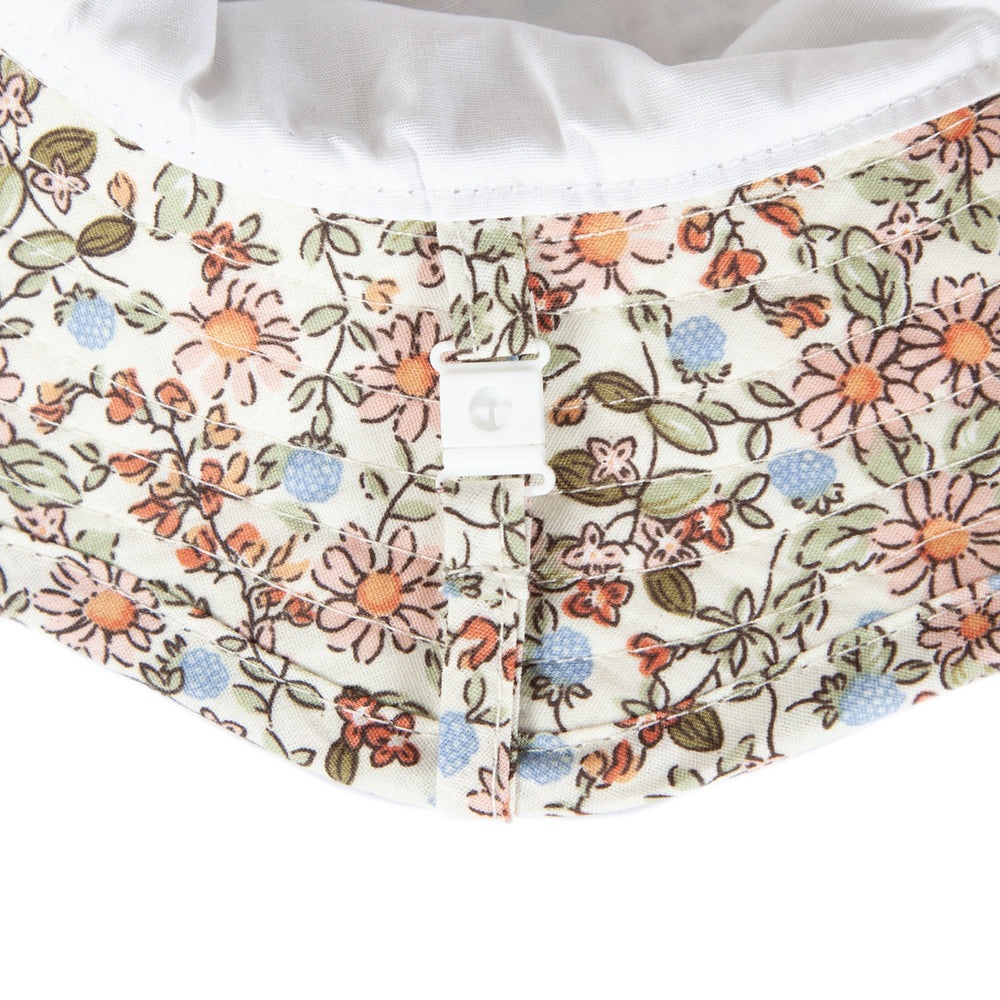 ACORN KIDS - INFANT WIDE BRIM SUNHAT: SUMMER FIELDS [sz:XS - 46CM/0-9 MTHS]