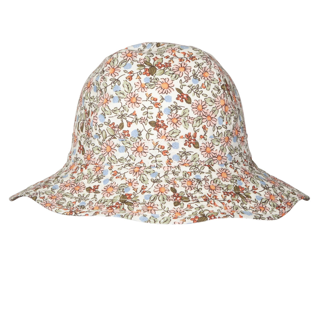 ACORN KIDS - INFANT WIDE BRIM SUNHAT: SUMMER FIELDS [sz:XS - 46CM/0-9 MTHS]
