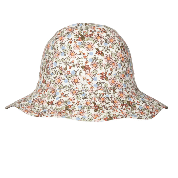 ACORN KIDS - INFANT WIDE BRIM SUNHAT: SUMMER FIELDS [sz:XS - 46CM/0-9 MTHS]