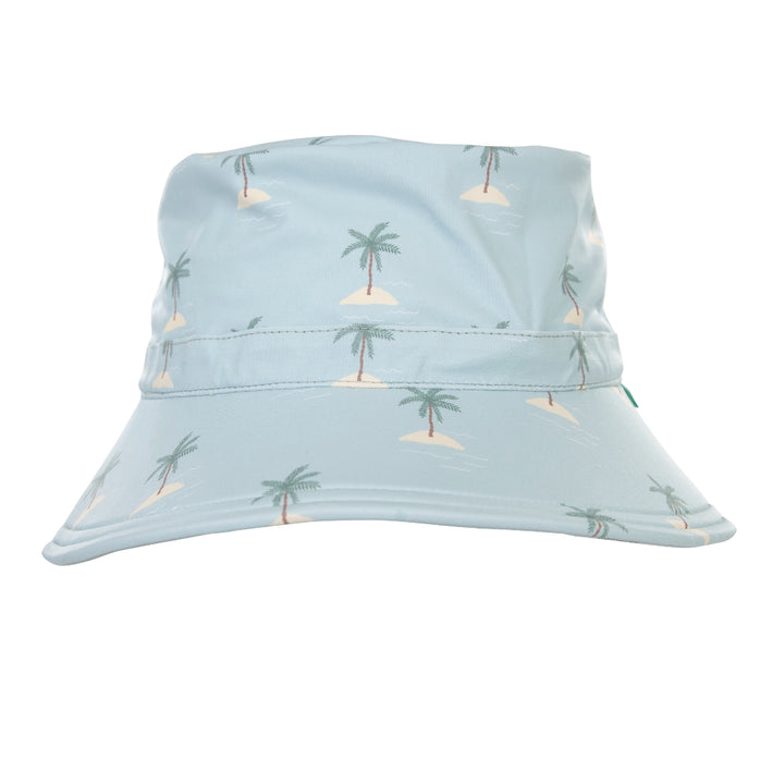 ACORN KIDS - ISLAND SWIM BUCKET HAT: BLUE/GREEN/NATURAL [sz:L - 54CM/3-5 YRS]
