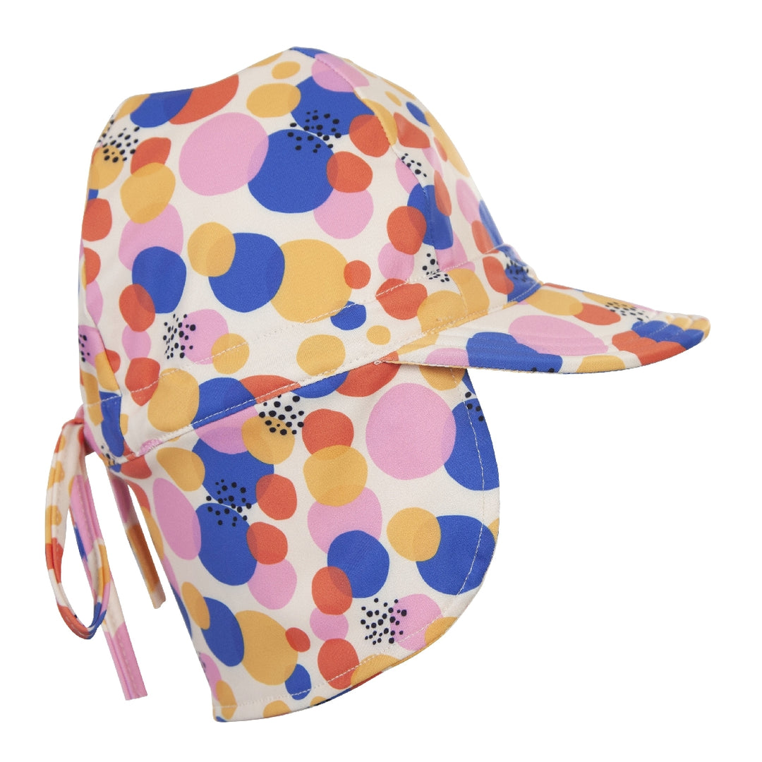 ACORN KIDS - CONFETTI SWIM HAT: CREAM/MULTI