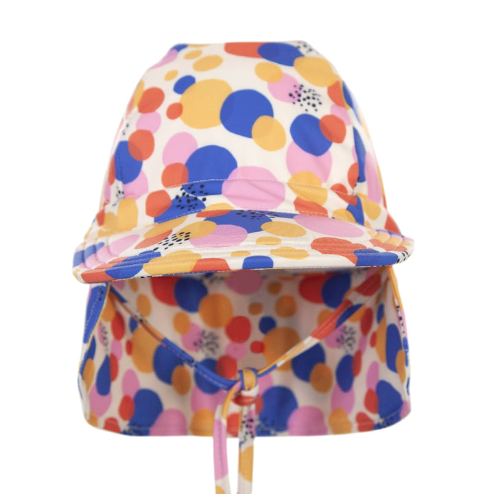ACORN KIDS - CONFETTI SWIM HAT: CREAM/MULTI