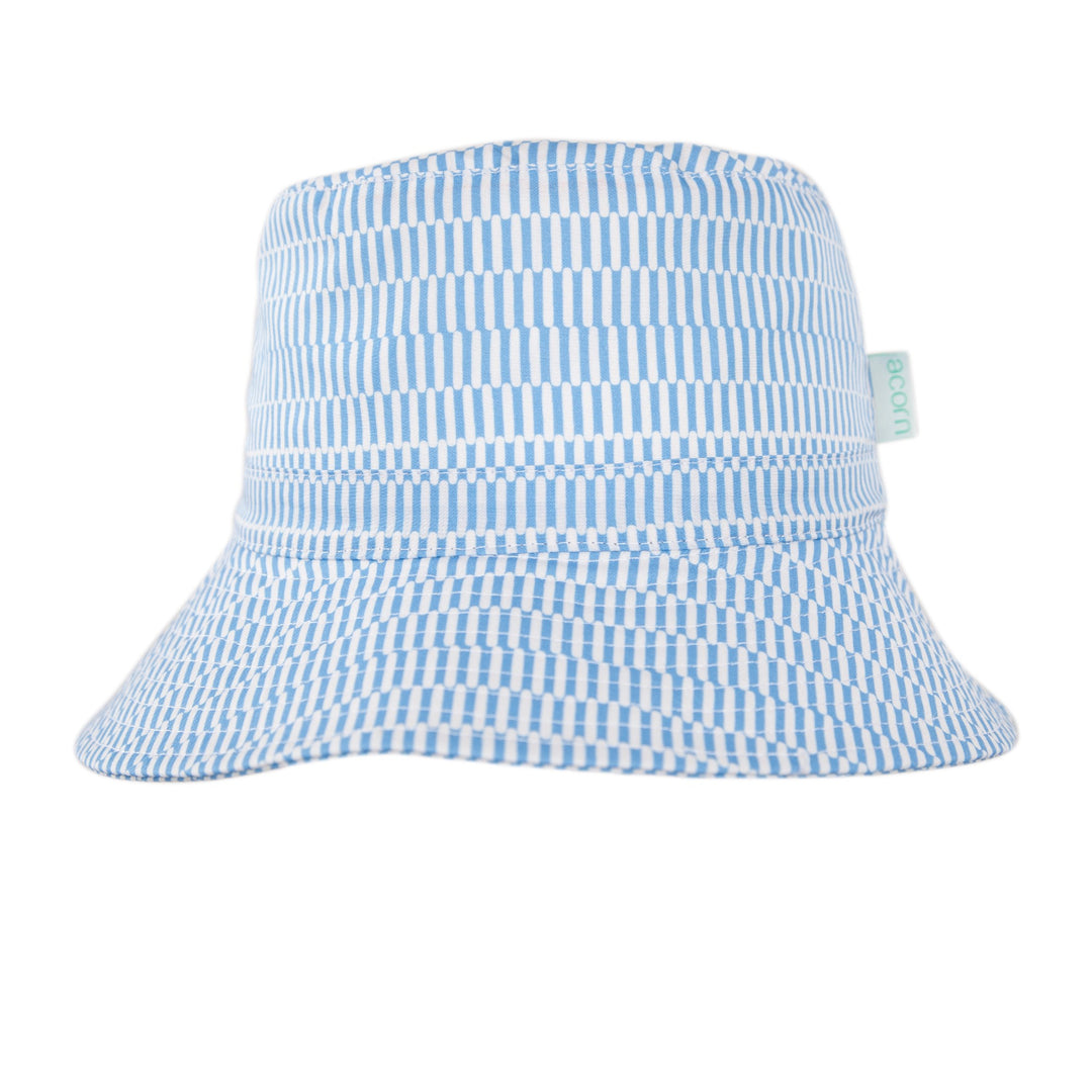 ACORN KIDS - WIDE BRIM BUCKET SUNHAT: MYKONOS [sz:S - 50CM/9-18 MTHS]