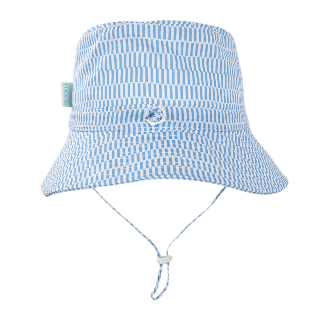 ACORN KIDS - WIDE BRIM BUCKET SUNHAT: MYKONOS [sz:S - 50CM/9-18 MTHS]