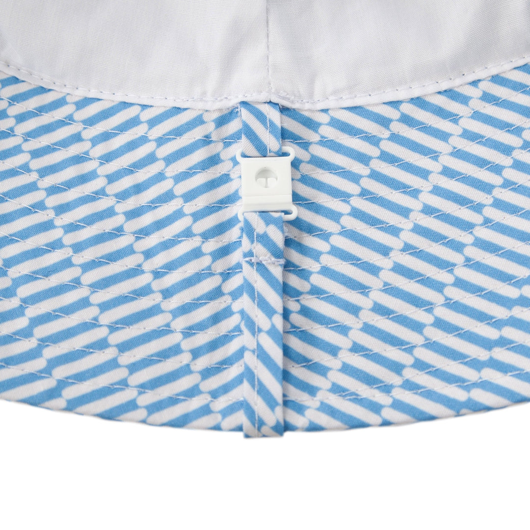 ACORN KIDS - WIDE BRIM BUCKET SUNHAT: MYKONOS [sz:S - 50CM/9-18 MTHS]