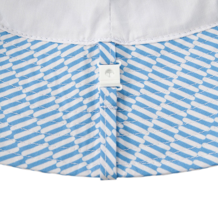 ACORN KIDS - WIDE BRIM BUCKET SUNHAT: MYKONOS [sz:S - 50CM/9-18 MTHS]