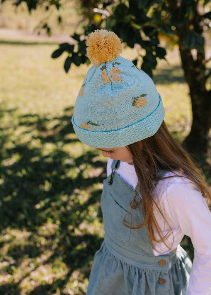 ACORN KIDS - LEMON MERINO BEANIE: [sz:XS (3-6 MTHS)]