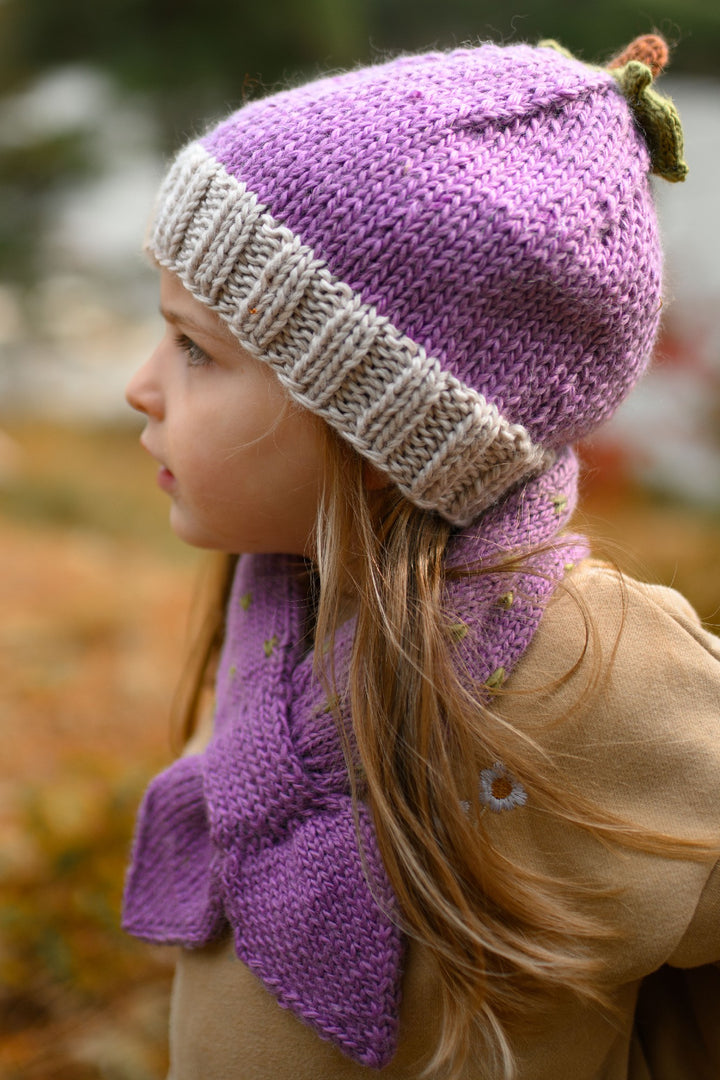 ACORN KIDS - GRAPE BEANIE: MAUVE [sz:XXS (0-3 MTHS)]