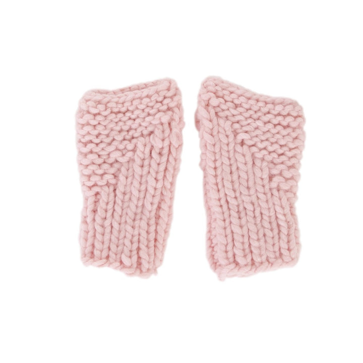 ACORN KIDS - CHECKS MITTENS: PINK