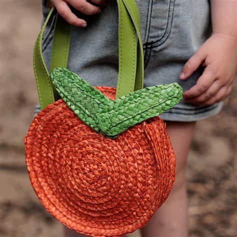 ACORN KIDS - CLEMENTINE STRAW HAND BAG 