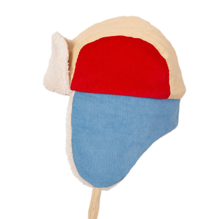 ACORN KIDS - AVIATOR CORD BEANIE: MULTI [sz:S - 6-18 MTHS]