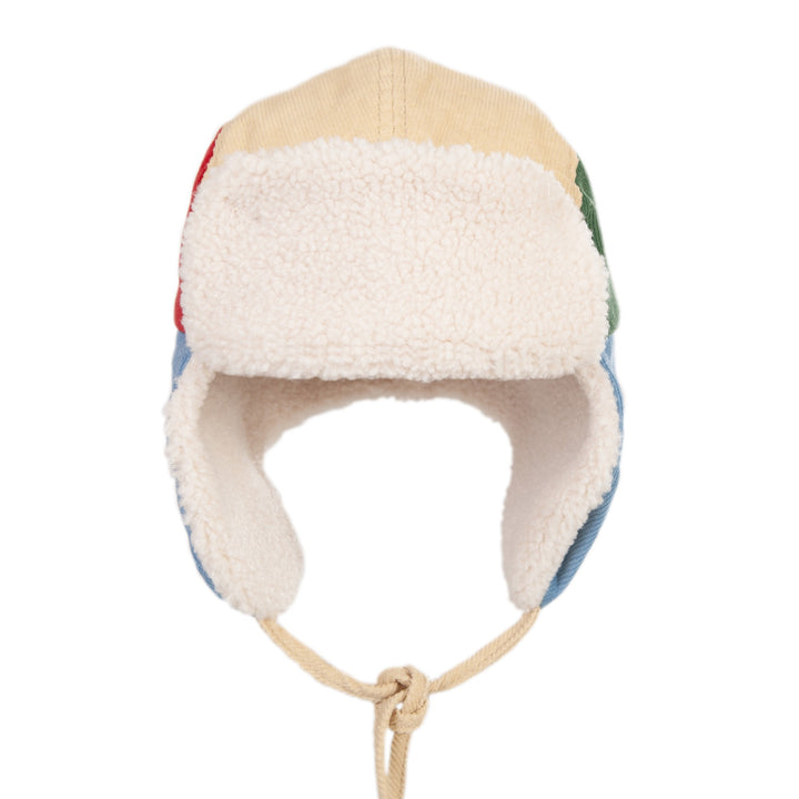 ACORN KIDS - AVIATOR CORD BEANIE: MULTI [sz:S (6-18 MTHS)]