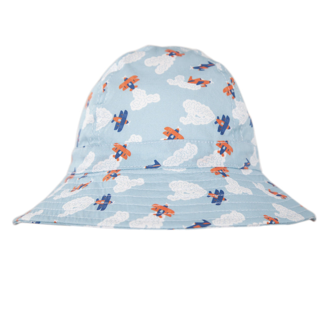ACORN KIDS - INFANT WIDE BRIM SUNHAT: HIGH FLYERS [sz:XS - 46CM/0-9 MTHS]