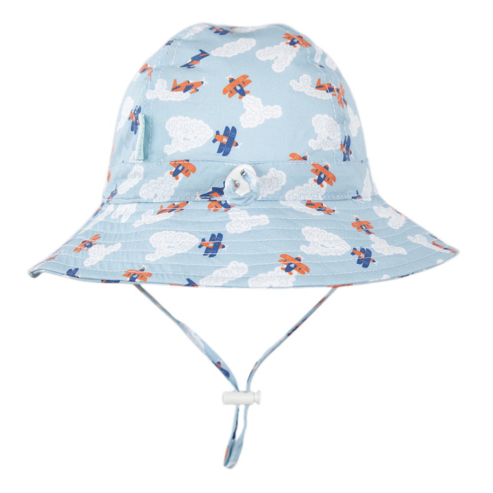 ACORN KIDS - INFANT WIDE BRIM SUNHAT: HIGH FLYERS [sz:XS - 46CM/0-9 MTHS]