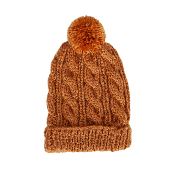 ACORN KIDS - FREE SPIRIT BEANIE: CARAMEL [sz:XXS - 0-3 MTHS]