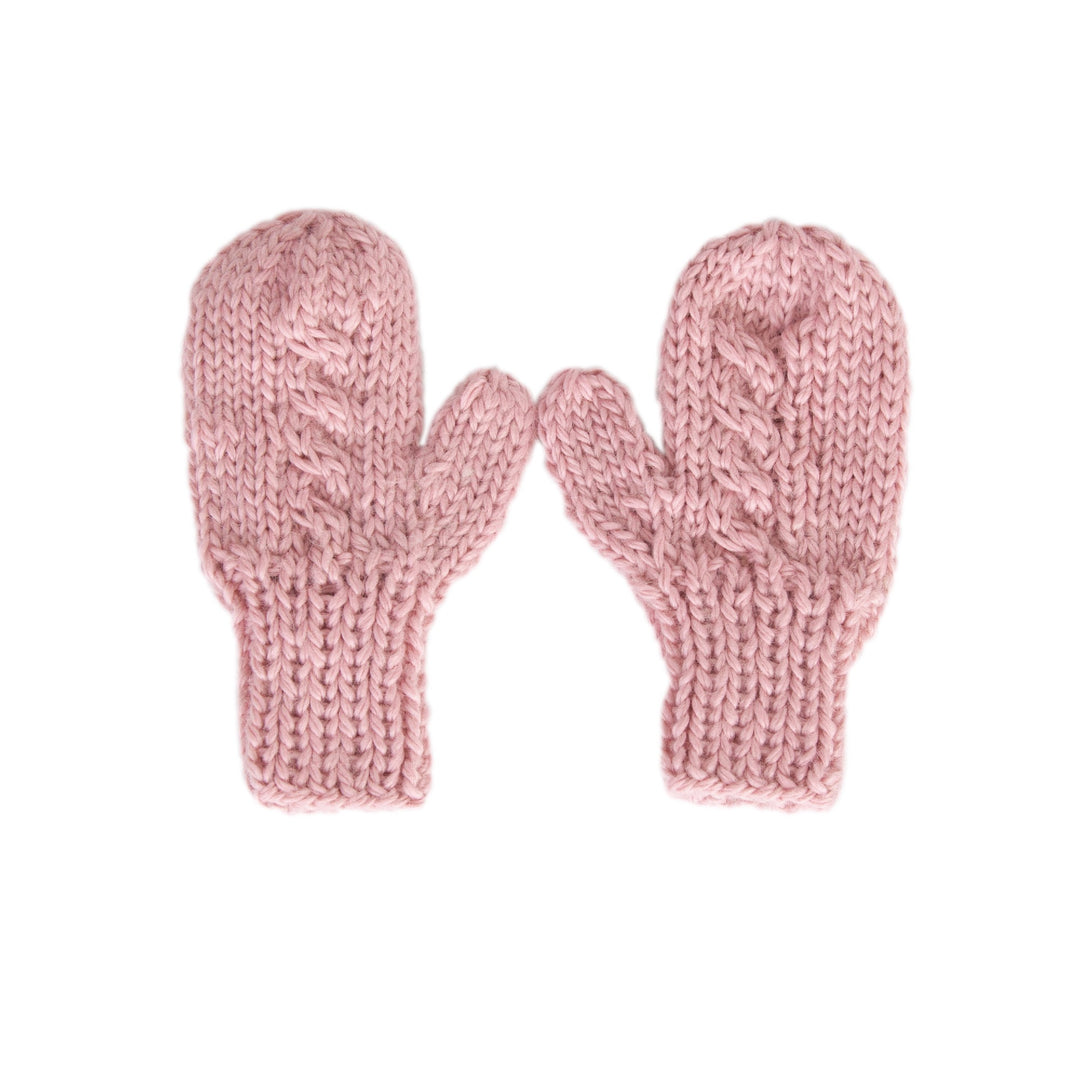 ACORN KIDS - FREE SPIRIT MITTENS: PINK [sz:S - 6-18 MTHS]